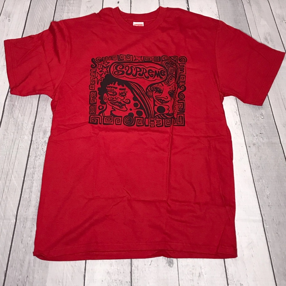 Supreme Faces T-Shirt In Red
